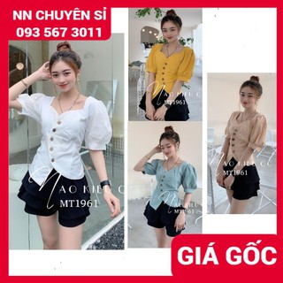 ÁO KIỂU NÚT DỌC ⚡HÀNG CAO CẤP ⚡ ÁO KIỂU CÔNG SỞ ⚡ ÁO NỮ TAY BÚP NÚT GỖ ÁO MT TỔNG HỢP