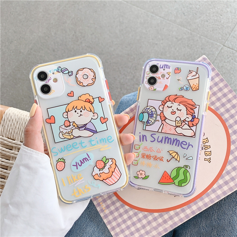 Ốp iphone - Ốp lưng Summer and sweet trong 4 góc 6s/6splus/7/8/7plus/8plus/x/xs/xsmax/11/11promax - Awifi Case V2-4 | BigBuy360 - bigbuy360.vn
