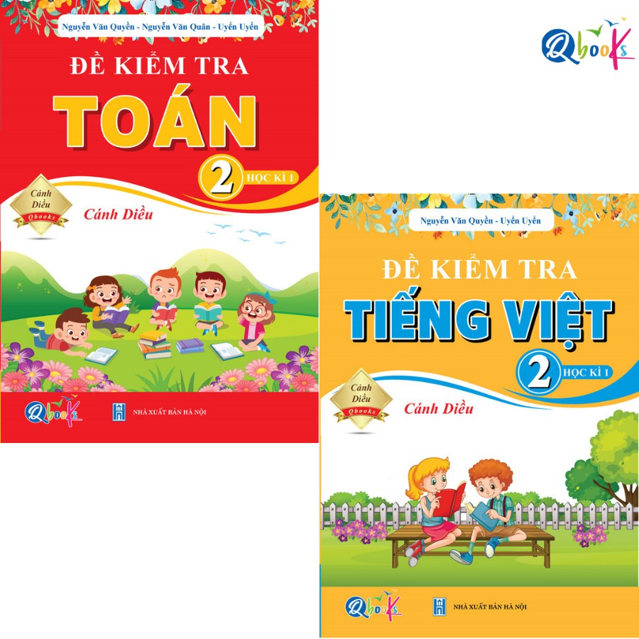 Sách Combo Đề Kiểm Tra Toán và Tiếng Việt Lớp 2 Cánh Diều Học Kì 1 (2 cuốn)