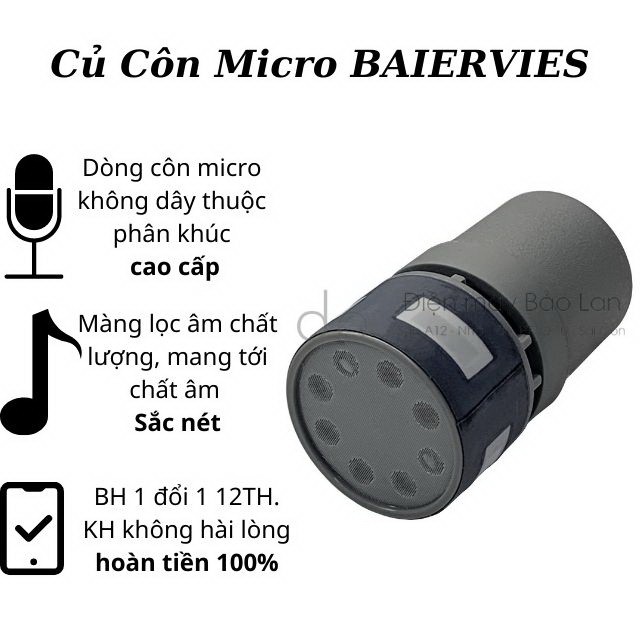 Côn Micro BAIERVIRES - hàng cao cấp BBS - chất âm sắc nét, độ nhạy cao, tiếng chắc, sạch, hay