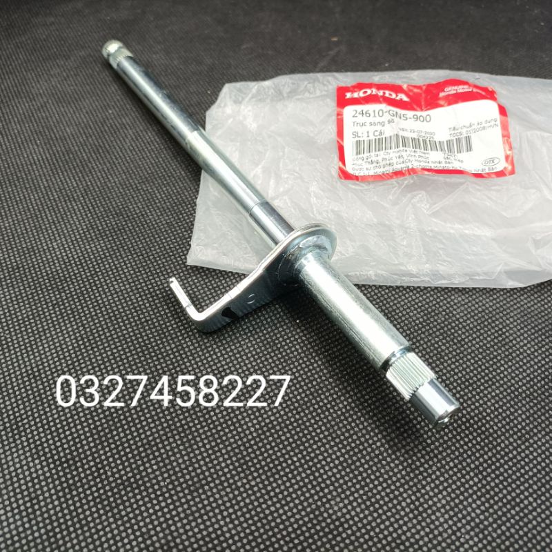 Trục cốt cần móc sang số xe DREAM, WAVE, FUTURE ...zin Honda