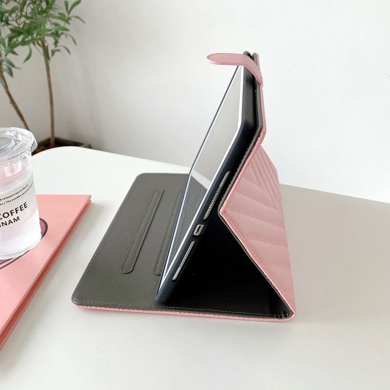 Ốp Máy Tính Bảng Da Gấp Gọn Có Khóa Giá Đỡ Cho iPad Air 5 4 3 2 1 Pro 11 10.5 9.7 Mini 6 5 10.2 9th 8th 7th