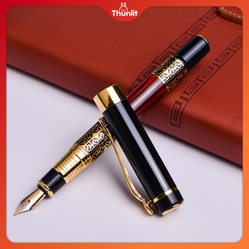 Bút máy viết thư pháp Thunlit ngòi 0.5mm vỏ kim loại sáng tạo dùng để làm quà tặng học sinh và nhân viên văn phòng