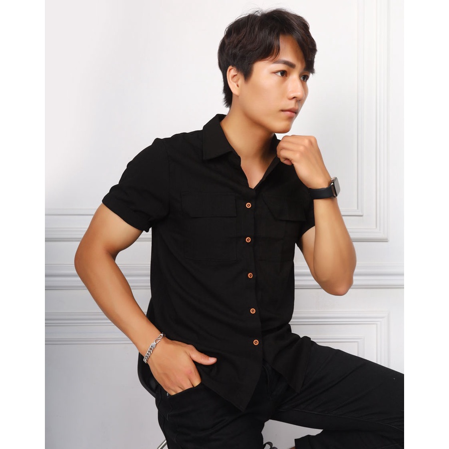 Áo sơ mi nam - Áo sơ mi chất Đũi - TEAH Store - AD6 | BigBuy360 - bigbuy360.vn