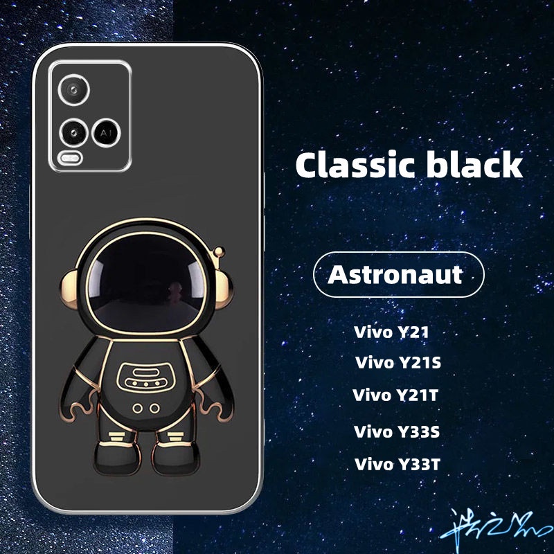 Ốp Điện Thoại Có Giá Đỡ Hình Phi Hành Gia Cho Vivo Y15S Case Y02 Y21T Y33T Y33S Y21 Y15A V11 V11i S1 S1 Pro V15 V20 V20 Pro 2022