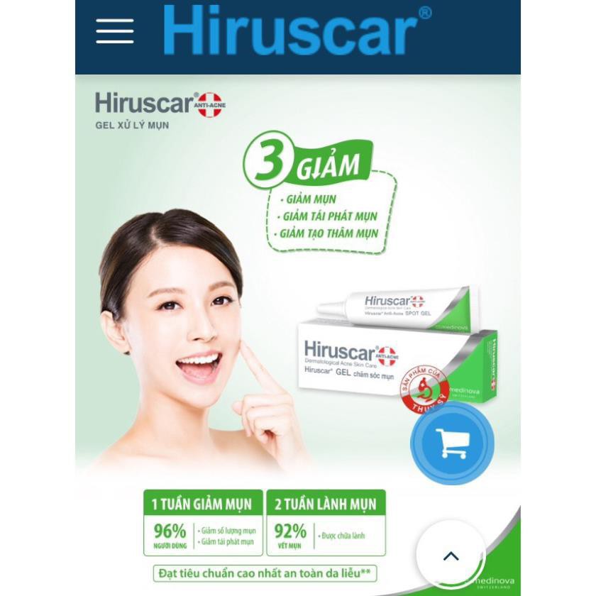 Gel xử lý mụn Hiruscar Anti-Acne Spot Gel+ 10g