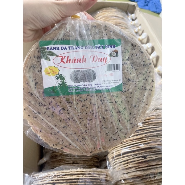 Bánh đa tây ninh tráng dừa hàng chuẩn ngon 1 bịch 10 chiếc
