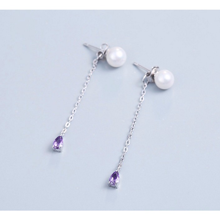 Bông Tai Chuỗi Dài Bạc 925 Cao Cấp S147