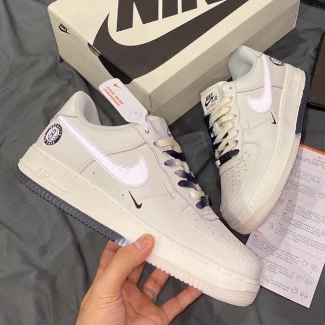 Giày thể thao AF1 đế 2 màu âm dương nam nữ Giầy sneaker  Air Force 1 Brooklyn cao cấp Hot Trend 2022