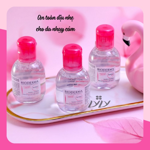 [Chuẩn AUTH] Nước Tẩy Trang Pháp Biodema Crealline H2O Solution Hồng size nhỏ 100ml