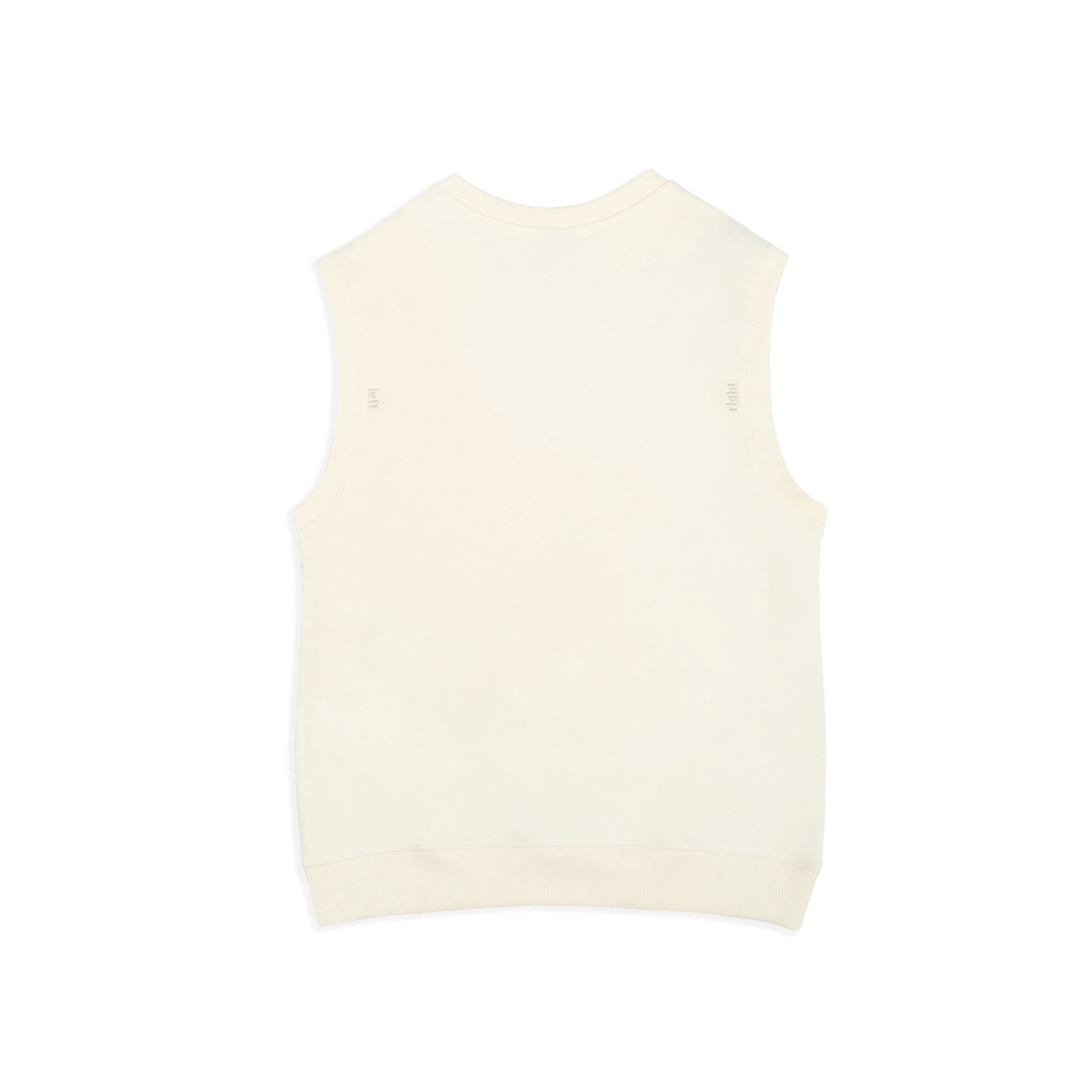 Áo gile &quot;LÌ VEN FABRIC&quot; Essential/ Cream