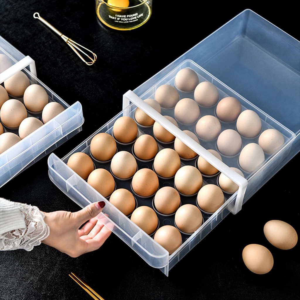 Hộp Đựng Trứng Bằng Nhựa Có Ngăn Kéo Giá Đỡ