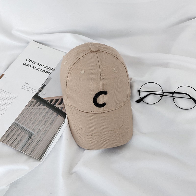 Mũ Lưỡi Trai Màu Sắc Tương Phản Thêu Chữ Phong Cách Hàn Quốc Cho Bé