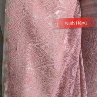 Vải xd ren hoa đẹp