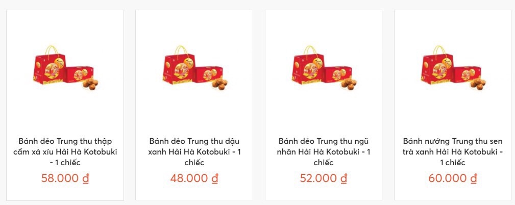 CHIẾU KHẤU 20% BÁNH TRUNG THU HẢI HÀ 160g bánh chỉ bán trung thu khác mùa ko có