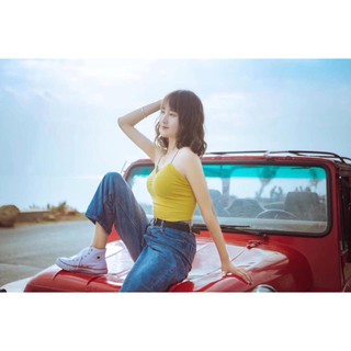 Áo 2 dây đan chun chéo sau hot 2019