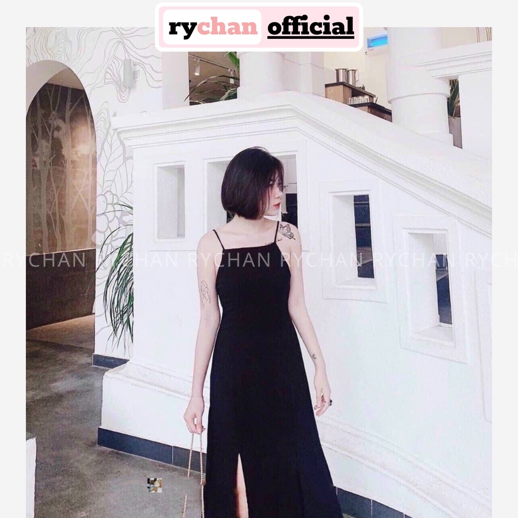 Đầm Maxi 2 Dây Xẻ Tà Quyến Rũ, Đầm Maxi Đi Biển Cuốn Hút - DM333