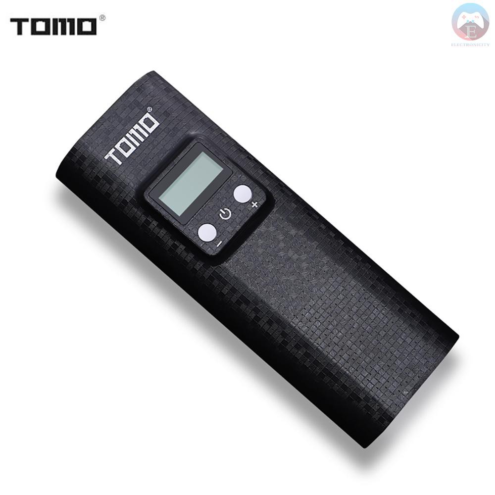 Ê TOMO K2 Portable 18650 Lithium Battery Charger Dual USB Ports Power Bank with Digital LCD Display for Cellphones