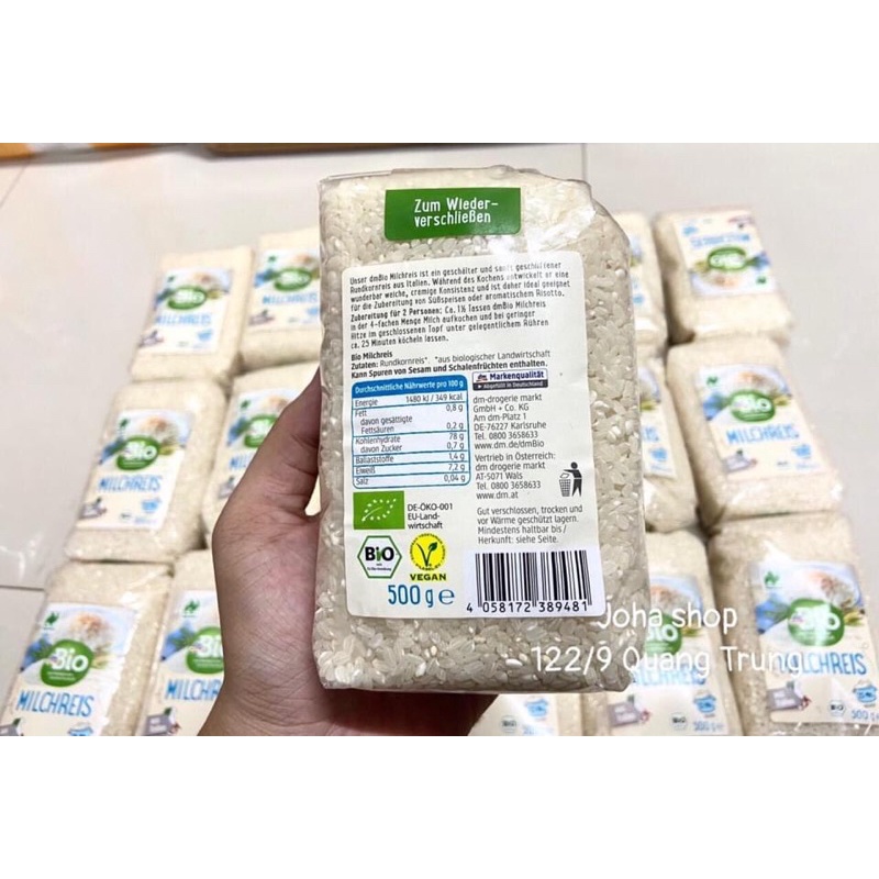 Gạo sữa hữu cơ Bio ĐỨC