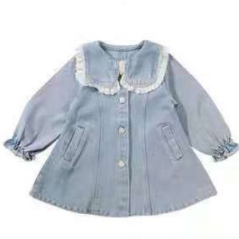 Mới Áo Khoác Denim Thời Trang 2022 Dành Cho Bé Gái