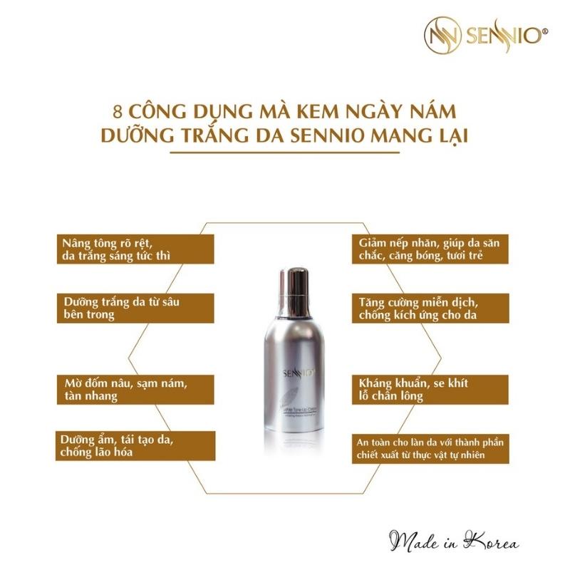 Bộ Dưỡng Trắng Da Mờ Nám Tàn Nhang 4 Sản Phẩm Sennio SNO 819