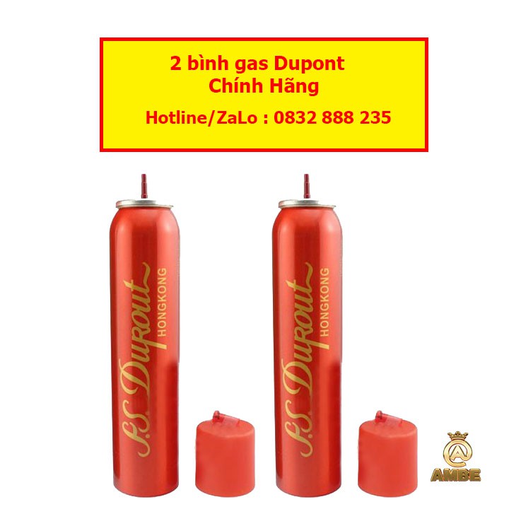 COMBO 2 bình gas bật lửa dupont