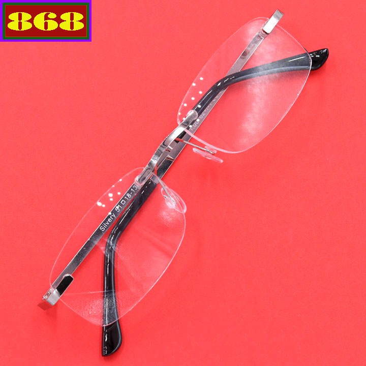 Kính lão 868 inox không viền, mắt kính viễn, mắt kính không gọng