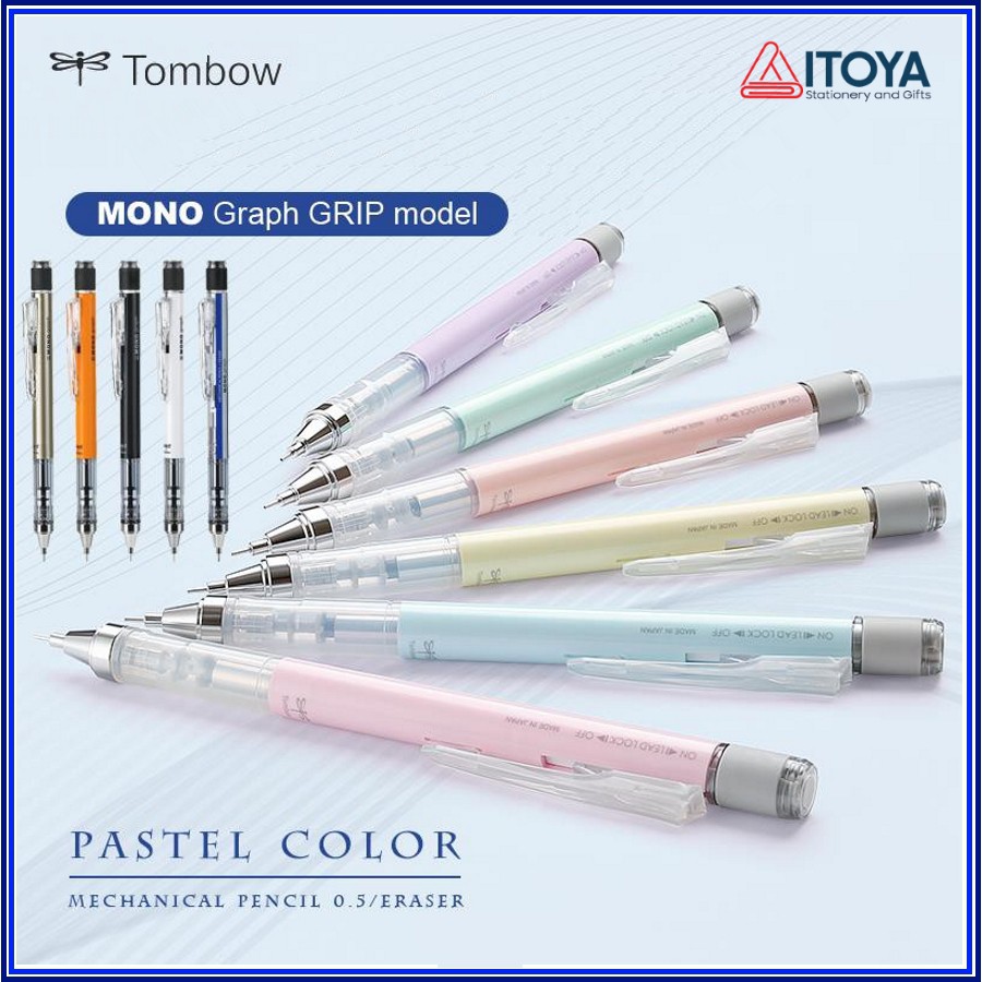 Bút chì bấm Tombow MONO graph pastel color, 0.5mm