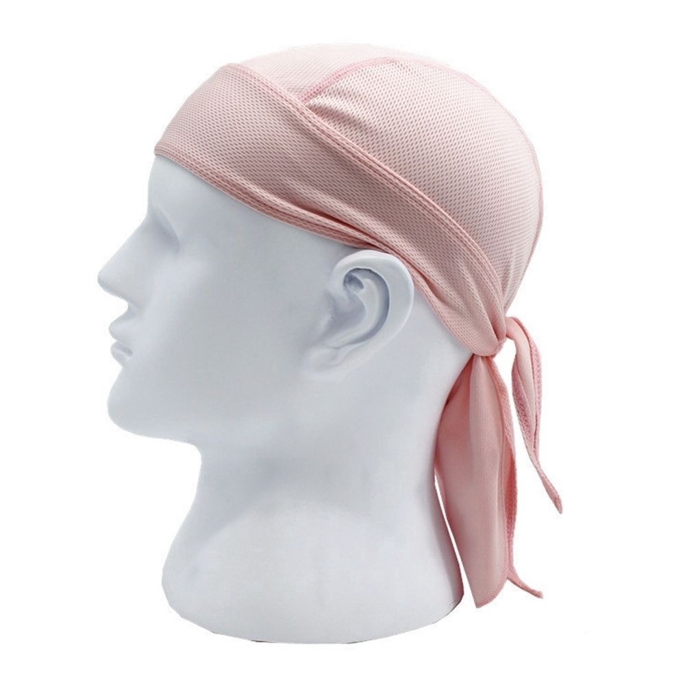 Mũ quấn đầu bandana buộc chặt điều chỉnh màu trơn lái xe mô tô có 16 màu