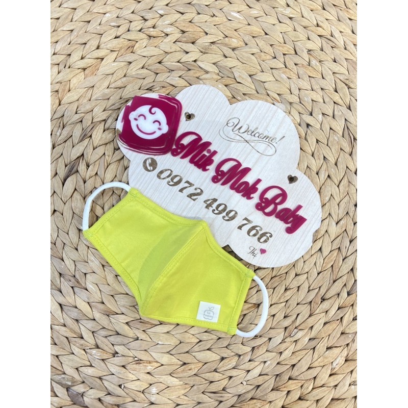 Khẩu trang vải cho em bé, Lapomme free size chính hãng cho bé từ 1-5y