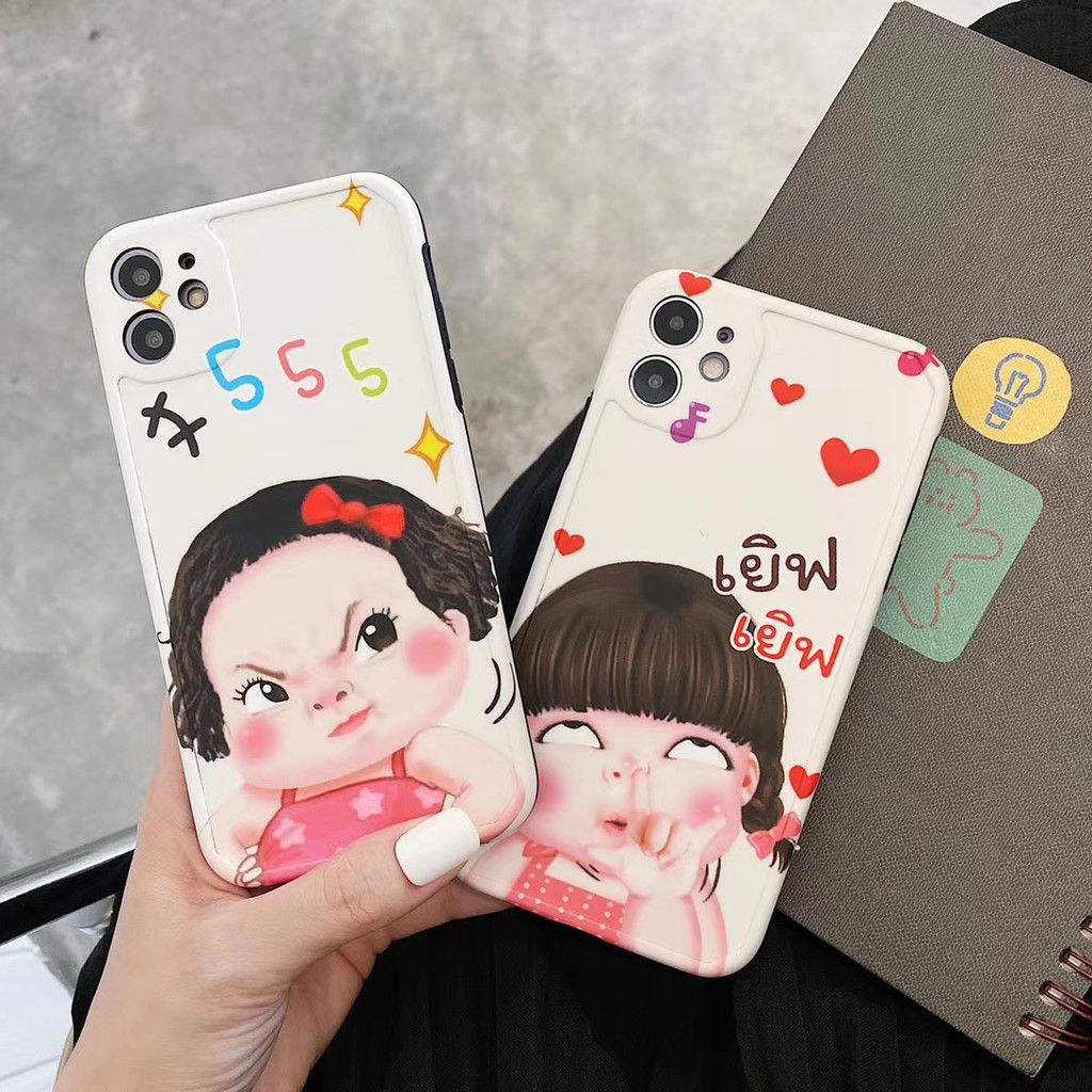 Ốp điện thoại mềm in hình bé gái đáng yêu cho iPhone 7 8 SE2 plus X XS XR XSmax 11 Pro Promax | BigBuy360 - bigbuy360.vn