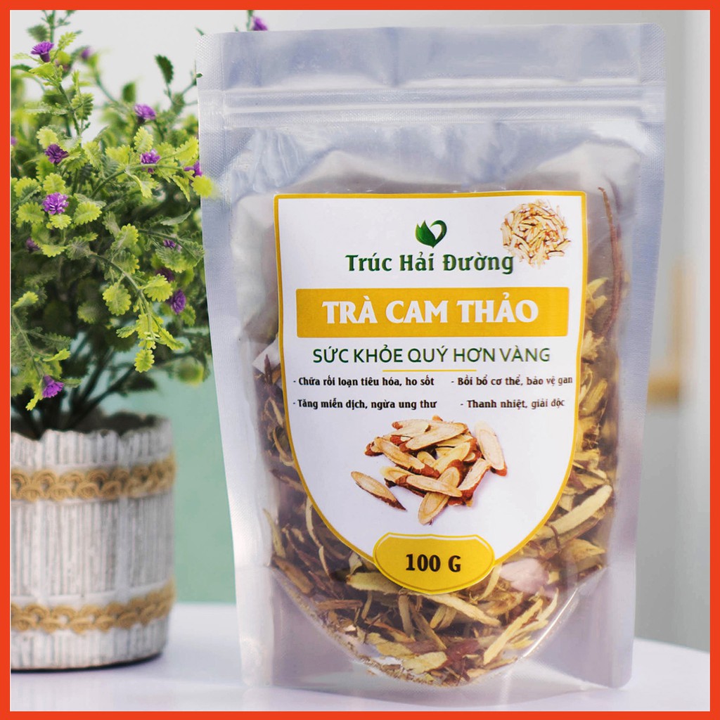 ✅[CHÍNH HÃNG]Cam Thảo Thanh Nhiệt Uống Kèm TRÀ HOA CÚC (Loại Đẹp) 100g
