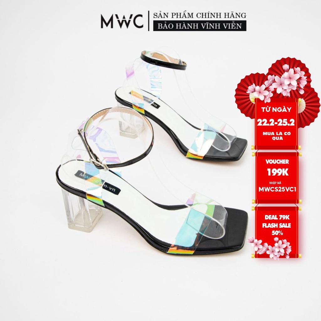 Giày Cao Gót thời trang MWC giày sandal cao gót NUCG-3983