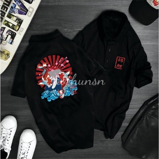 Áo thun cổ trụ cổ bâu polo CÁ CHÉP CÓ BIGSIZE- AOTHUNSN- VẢI POLY COTTON (vải da cá)