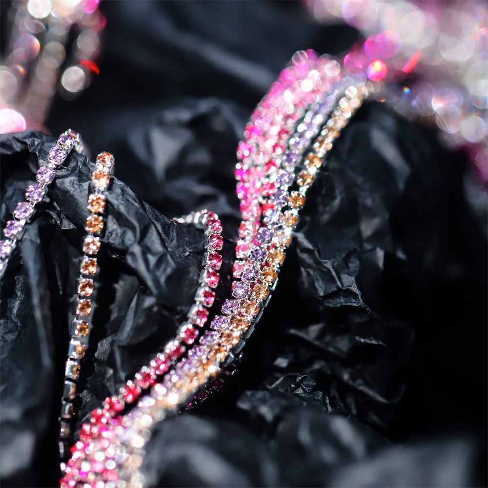 St.kunkka Phụ kiện trang trí đính đá lấp lánh SS6.5 1Yard thiết kế thời trang