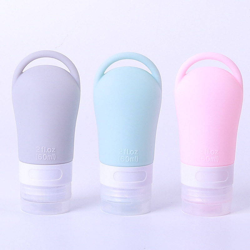 Chai Silicone 38 / 60 / 90ml Đựng Kem Dưỡng Tiện Lợi Khi Đi Du Lịch