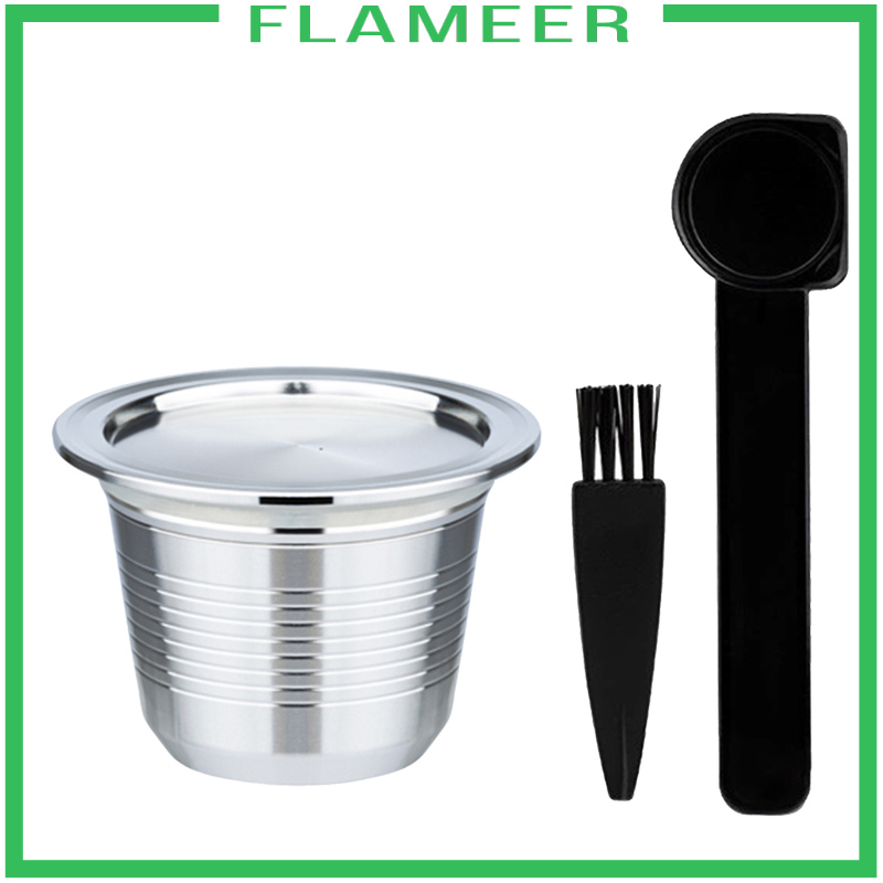 [FLAMEER]Coffee Capsule Stainless Steel Reusable for Le Cube