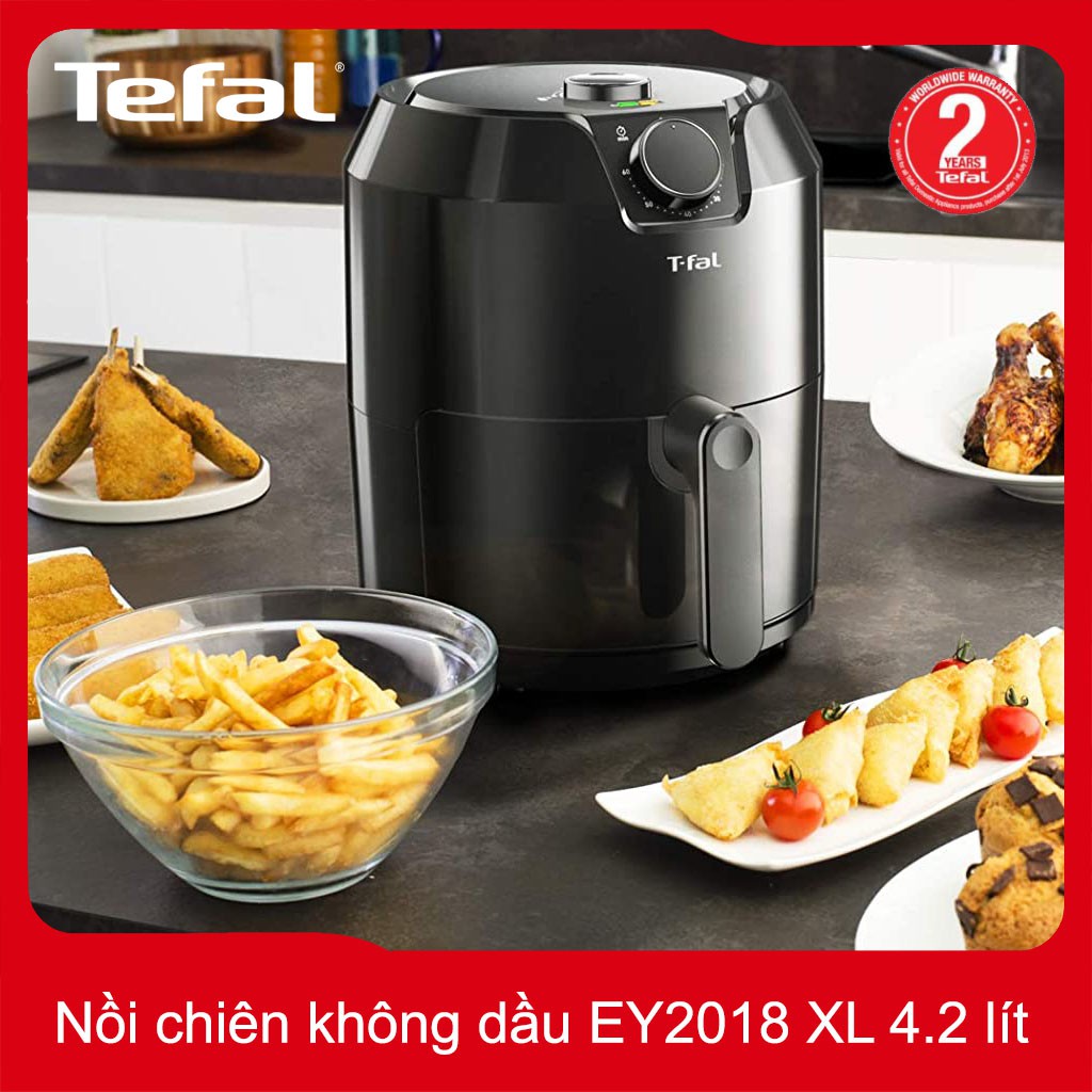 Nồi chiên không dầu Tefal EY2018 dung tích 4.2 lít nhập khẩu Pháp, bảo hành 24 tháng chính hãng