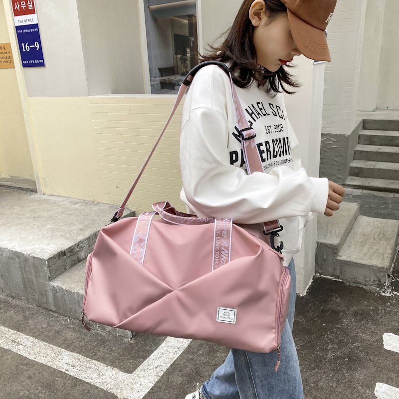 Túi Đựng Đồ Tập Gym/Du Lịch Dung Tích Lớn Có Chia Ngăn Khô Và Ướt Tiện Dụng Cho Nữ