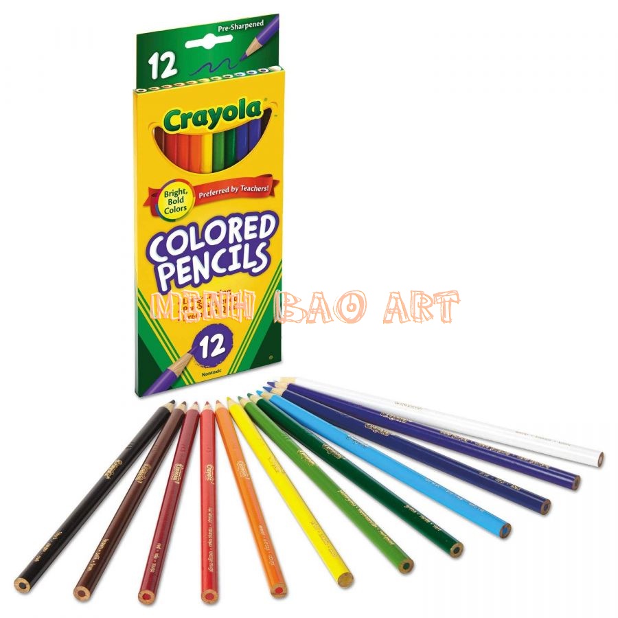 BÚT CHÌ 12 MÀU THÂN DÀI CRAYOLA