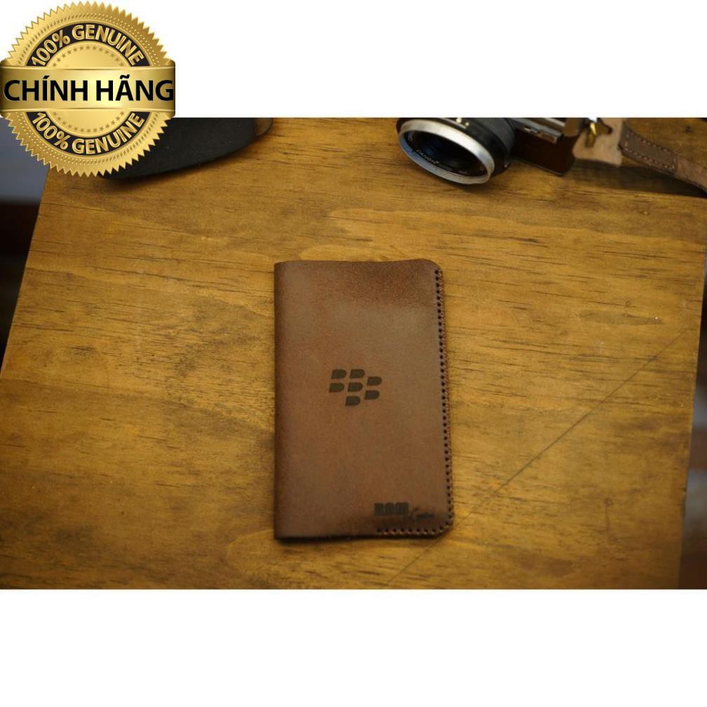 Bao da Blackberry Q20 da bò thật mài nhám cao cấp-chính hãng ram leather .