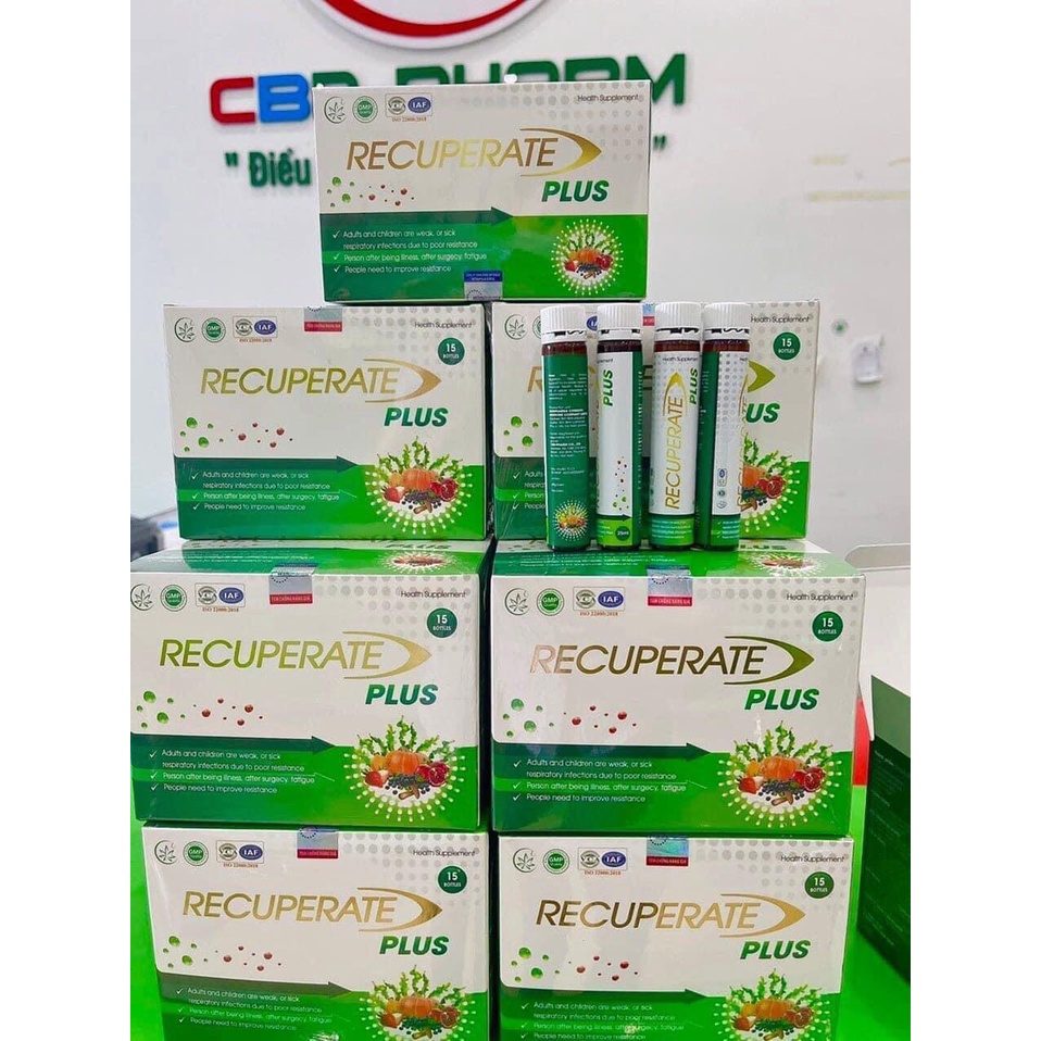 Đạm uống Recuperate Plus hộp 15 lọ Quy Nguyên phân phối