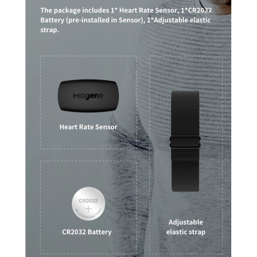 Cảm biến đo nhịp tim Magene H64