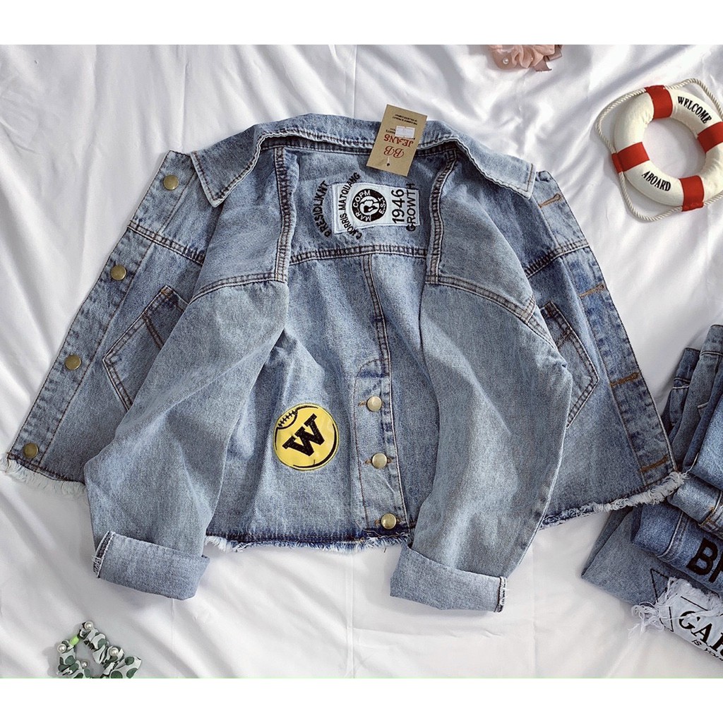 [ HÀNG CAO CẤP] ÁO KHOÁC JEANS NỮ FREESIZE DƯỚI 58kg | BigBuy360 - bigbuy360.vn