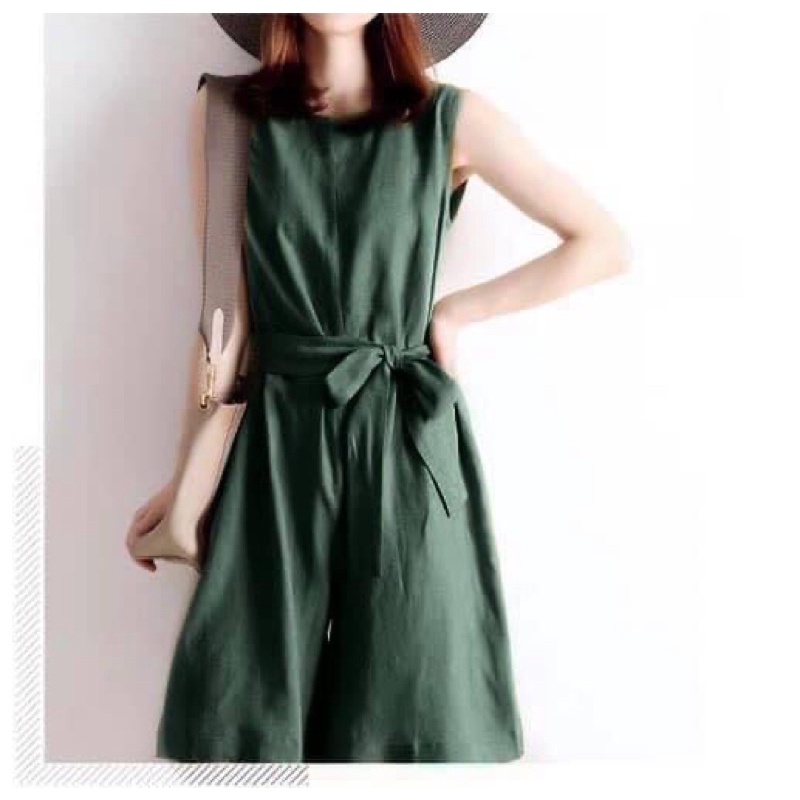 Jumpsuit Lửng C.ati Kèm Belt
