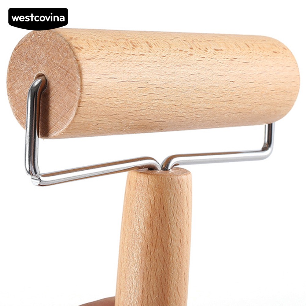 Phương Tây✔ Cây Lăn Bột Làm Bánh Hai Đầu Bằng Gỗ