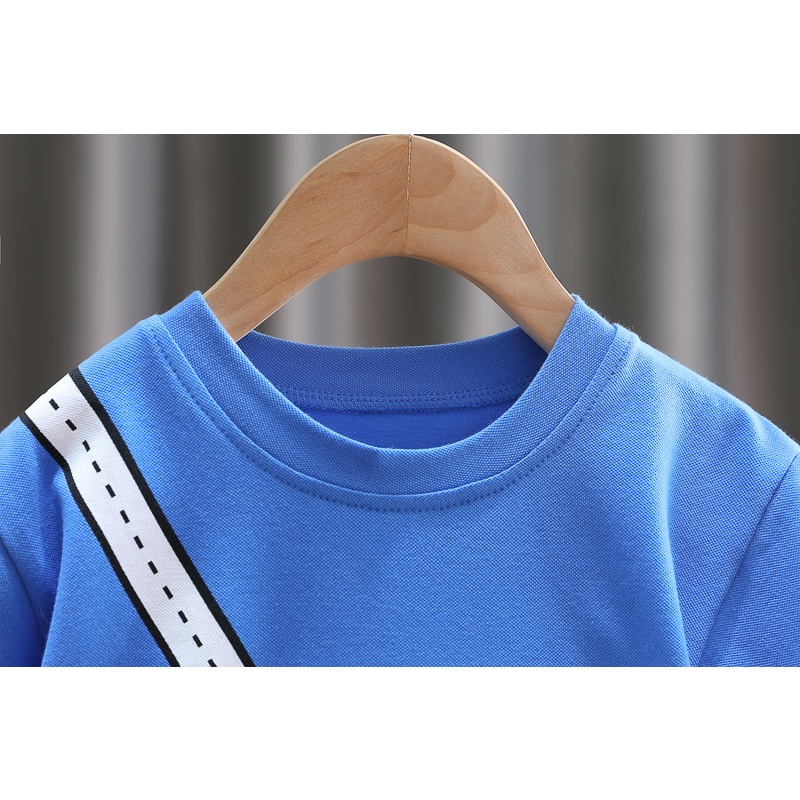 Bộ Áo Thun Tay Ngắn Kèm Túi Đeo Vai Thời Trang Cho Bé 0-6 Tuổi