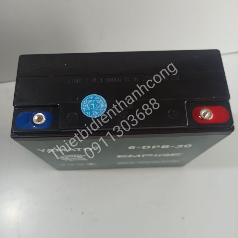 ✓Ắc quy xe đạp điện 12V 30Ah Yamato 6-DZF-30 ✓ Công Nghệ Nhật