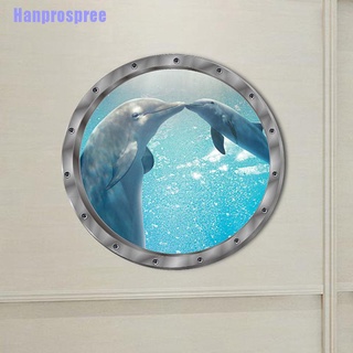 Miếng Dán Tường Trang Trí Hình Cá Heo 3d Hp