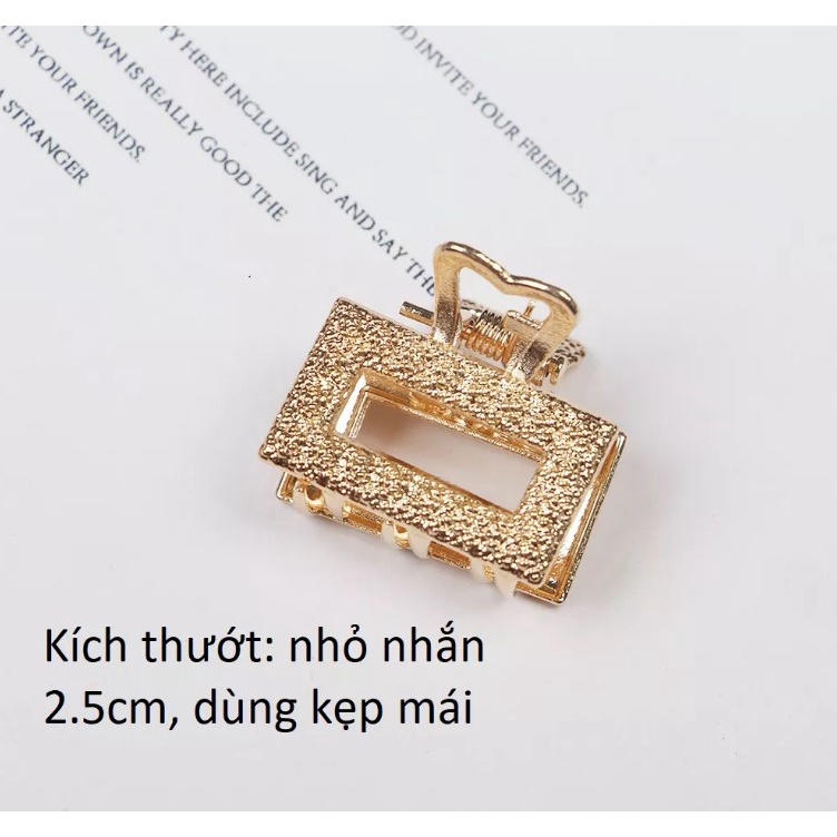Kẹp tóc nhám sang trọng size siêu mini, Phụ kiện thời trang tóc KT041 - FilibraStyle